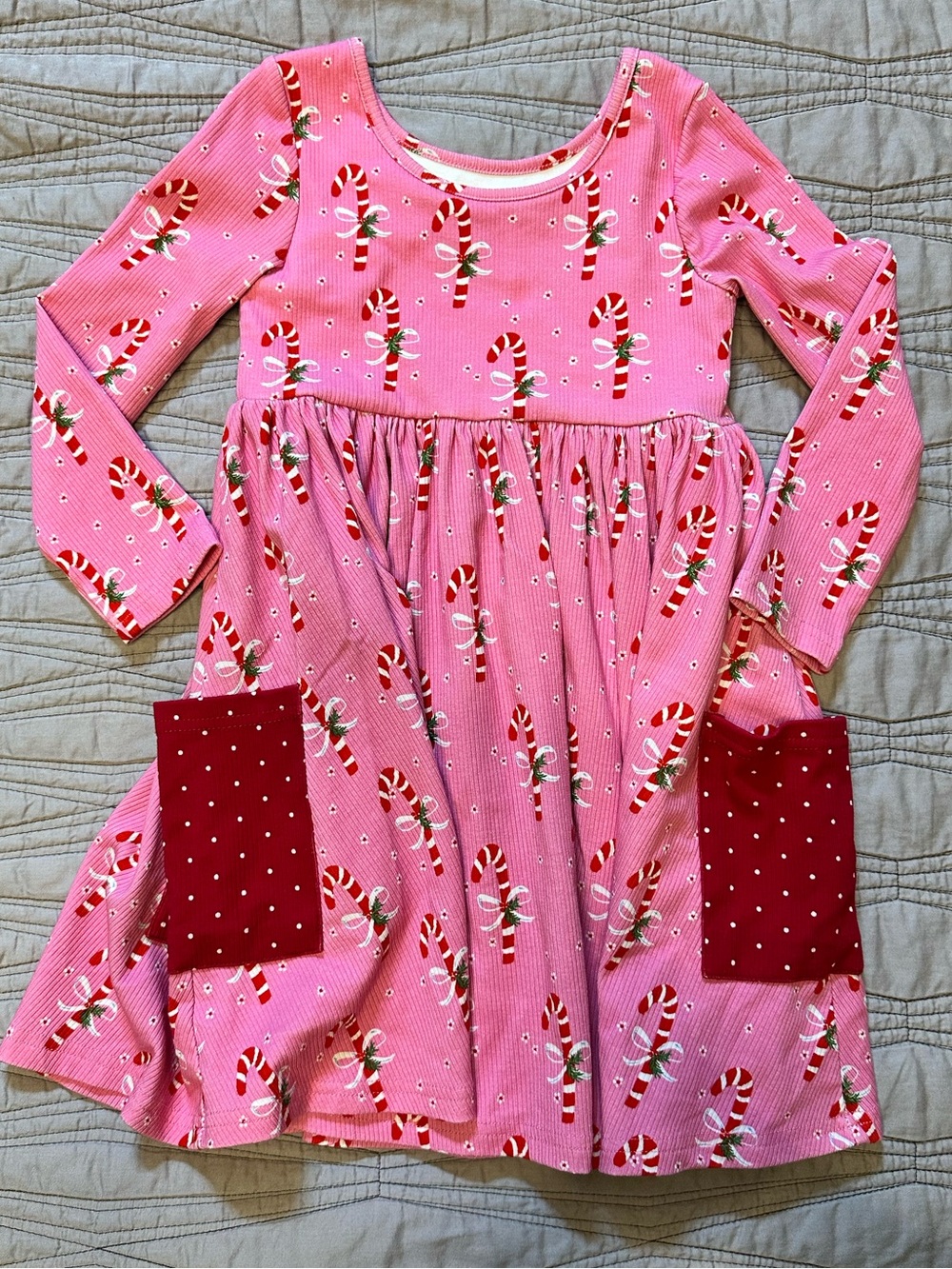 SweetHoney 5Y Christmas Dress with Pockets